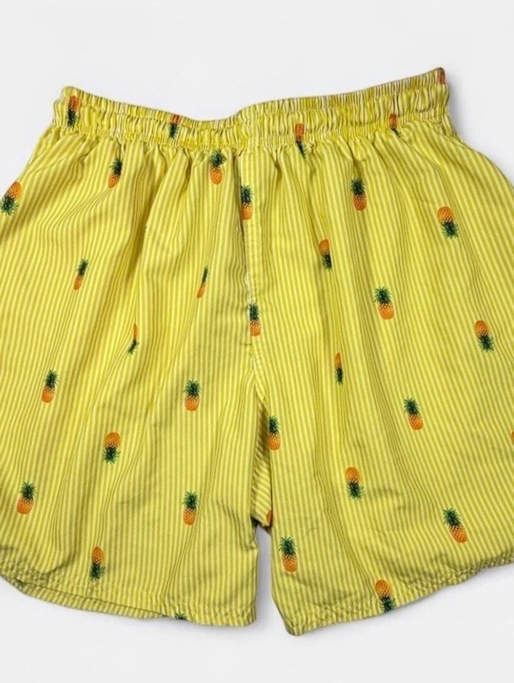 Uzzi Pineapple Stripe Athletic Shorts Size Large Like New